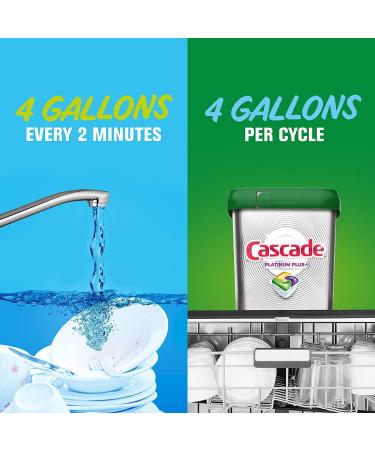 Cascade Platinum Dishwasher Pods ActionPacs with Lemon Platinum Plus - 70 Count - Buy Online on GoSupps.com