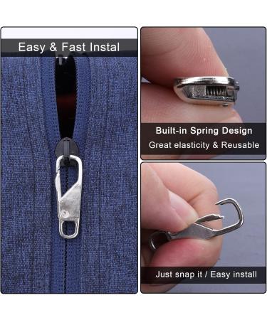 Kinbom 10-Piece Metal Zipper Repair Kit & Replacement Pull Tabs - Premium Zipper Solutions for Jackets Coats Shoes & Backpacks (5 Colors) - Buy Online on GoSupps.com