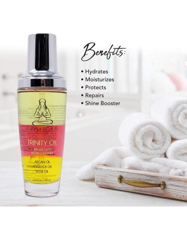 Karma Beauty Keratin Hair Serum with Biotin & 7 Essential Oils | Leave-In Treatment - Buy Online on GoSupps.com