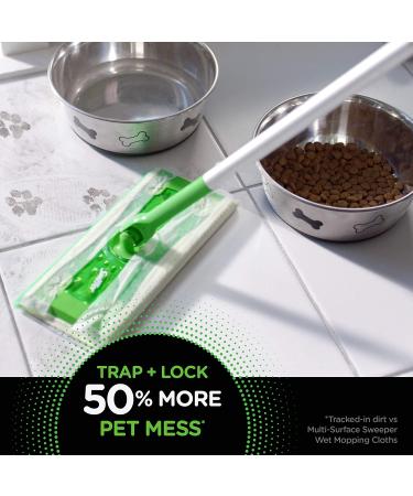 Swiffer Sweeper Pet Heavy Duty Multi-Surface Wet Cloth Refills - Fresh Scent (20 Count) - Buy Online on GoSupps.com