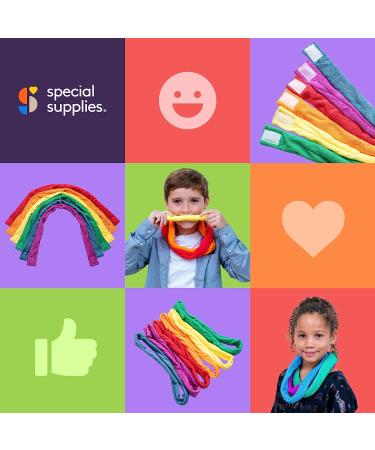 Special Supplies Chew Necklaces for Sensory Kids - Set of 6 Soft Terry Cloth Bands for Oral Stimulation - Reusable and Washable - Buy Online on GoSupps.com