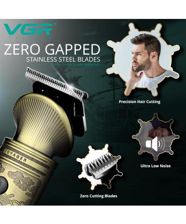 VGR Beard Trimmer for Men Kit - Cordless Hair Clippers - Precision Zero Gap T-Blade - 6-in-1 Grooming Set - Buy Online on GoSupps.com