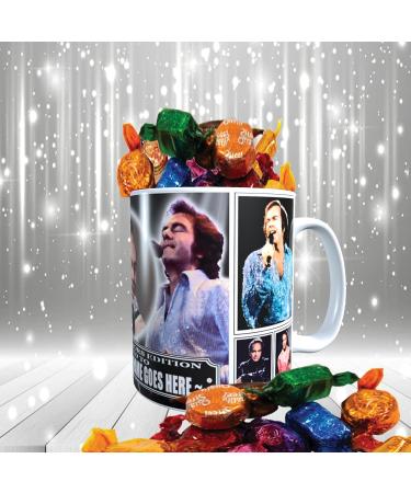 Diamond The-Jazz-Singer Celebrity Icon Personalised Mug with Choice of Sweets Gift Neil - Buy Online on GoSupps.com