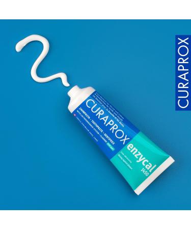 Curaprox Enzycal 1450 Toothpaste - 1450 ppm Fluoride SLS-Free Gentle on Gums 75 ml - Buy Online for International Shipping - Buy Online on GoSupps.com