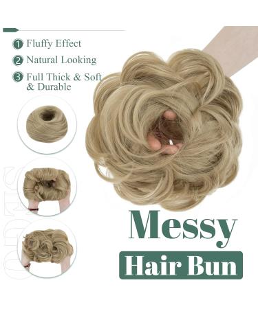 SEGO Large Bun Hairpiece with Elastic Band - Medium Blonde Ponytail Braid & Hair Extensions for Women (55g) - Buy Online on GoSupps.com