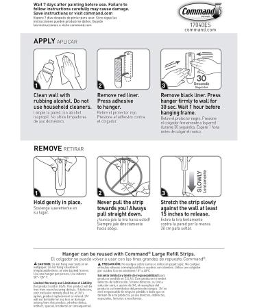 Command 10014485 Picture-Hanging Hooks Large White 3 Count - Buy Online on GoSupps.com