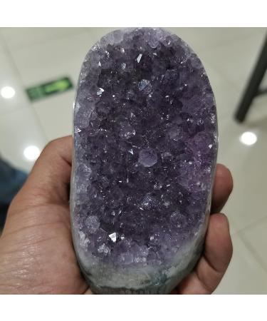 Natural Crystal Rough Home Decoration 500-550g Natural Amethyst Geode Quartz Cluster Crystal Specimen Stones 800-1000g - Buy Online on GoSupps.com