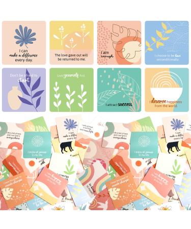 WorldBazaar Positive Affirmations Cards for Women 52 Thought-Provoking Questions Daily Affirmations Inspirational Mindfulness Cards Meditation Cards for Women