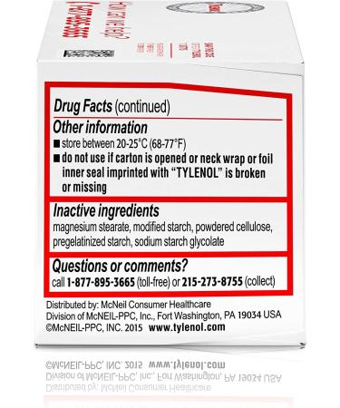 Tylenol Regular Strength 325mg Pain Reliever 100ct - Fast-Acting Relief - Buy Online on GoSupps.com