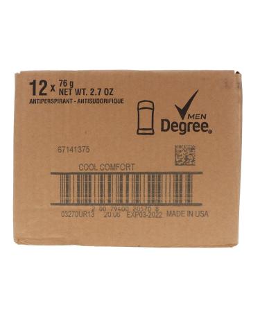 Degree Cool Comfort Original Protection Antiperspirant Stick 2.7 oz - Pack of 12 - Buy Online on GoSupps.com