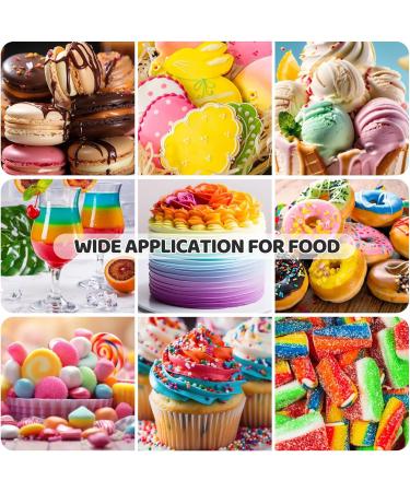 Food Colouring Food Colours Set for Cakes Baking Biscuits Macaroon Highly Concentrated Food Colouring for Cake Decoration DIY Slime Craft Colouring (22X6ml) - Buy Online on GoSupps.com