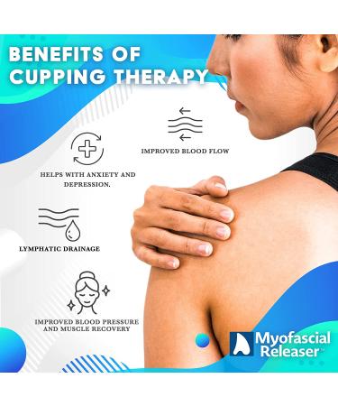 Myofascial Releaser Professional Cupping Therapy Set - 18 Multi-Sized Vacuum Cups with Hand Pumps and Cupping Book - Ideal for Massage Therapists - Buy Online on GoSupps.com