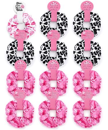 CiyvoLyeen Let's Go Girls Hair Scrunchies Western Cow Print Elastic Ties Ropes Disco Cowgirl Ponytail Holder Bachelorette Favors Party Gifts Bride Bridesmaid Wedding Supplies Decorations 12 PCS - Buy Online on GoSupps.com