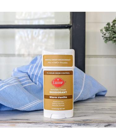 Lume Natural Deodorant Stick 2.2oz - Aluminum and Baking Soda Free - Hypoallergenic Warm Vanilla Scent - Safe for Sensitive Skin - Buy Online on GoSupps.com