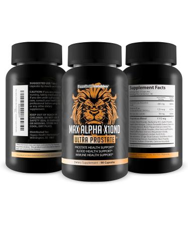 Max Alpha X10ND Ultra Prostate - T Prostate Support for Men - Promote Energy & Endurance - Blood Flow Support for Prostate Health with Vitamin D Ginseng Green Tea & Zinc - Immune Support Benefits - Buy Online on GoSupps.com