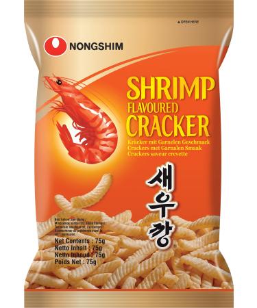 Nong Shim Shrimp Crackers Crispy shrimp crackers Korean snack for every day 1 x 75g 75 g (1 pack) - Buy Online on GoSupps.com