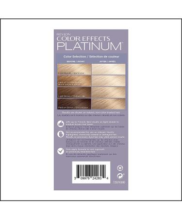 Revlon Permanent Hair Color Dye Kit - Ammonia Free & Paraben Free - 60 Platinum - 8 Oz - Buy Online on GoSupps.com