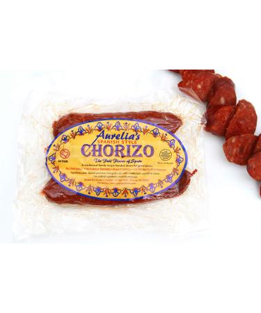 Aurelia's Spanish Chorizo - All-Natural, Keto Friendly, Fully Cooked Sausage w/ the Full Flavor of Spain. No Gluten. Whole 30 & Paleo Friendly - 8oz