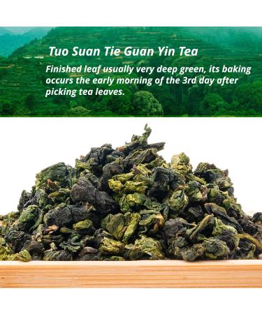 oriarmcha Tuo Suan Tieguanyin Oolong Tea Loose Leaf - Anxi Tie Guan Yin Tea Fresh Sour Style - Chinese Ti Kuan Yin Wulong Green Tea Leaves 100g Tieguanyin Tea 100g - Buy Online on GoSupps.com