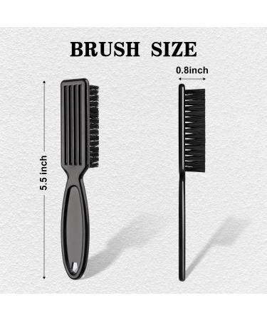 Barber Fade Brush Set - 2-Piece Cleaning Brush Kit for Clipper Blades and Haircut Tools - Professional Barbers Supplies - Buy Online on GoSupps.com