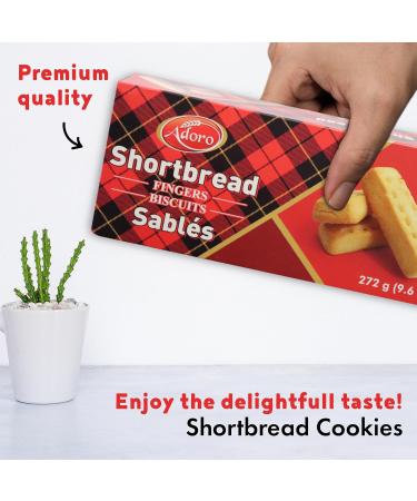 Shortbread Cookies (272g) Rich and Delicious Cookie Butter Fingers | Premium Quality Grocery Food | Ideal School Snacks for Kids | Indulge in the Taste of Adoro Groceries - Buy Online on GoSupps.com