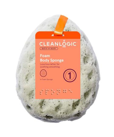 Cleanlogic Foam Sea Sponge 1 Count (Pack of 1) Bath and Body - Foam Body Sponge
