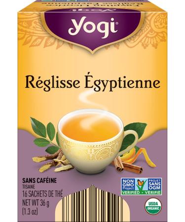 Yogi Tea - Egyptian Licorice Tea (3 Pack) - Herbal Tea with Licorice Root Cinnamon Cardamom and Clove - Caffeine Free Organic Tea - 48 Tea Bags - Buy Online on GoSupps.com