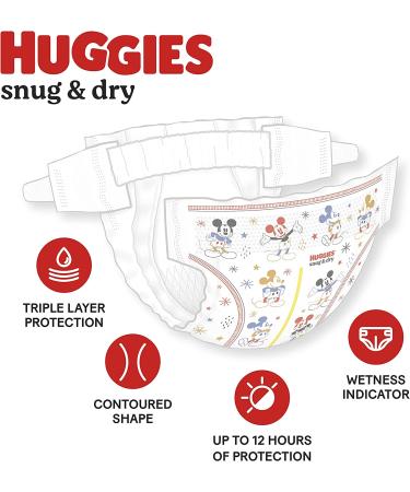 Huggies Snug & Dry Baby Diapers Size 2 (100 Count) - 12-18 lbs - NEW - Buy Online on GoSupps.com