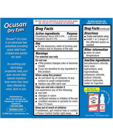Buy Eye Drops for Dry Eyes - Lubricating Artificial Tears (0.5 FL OZ) | Relieve Dry Eye Pain with Dual Moisturizers - Fast Shipping Internationally - Buy Online on GoSupps.com