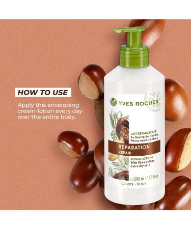 Yves Rocher Repair Lotion for Extra Dry Skin | Nourishing Hand & Body Lotion | 13.1 fl oz - Shop Internationally - Buy Online on GoSupps.com