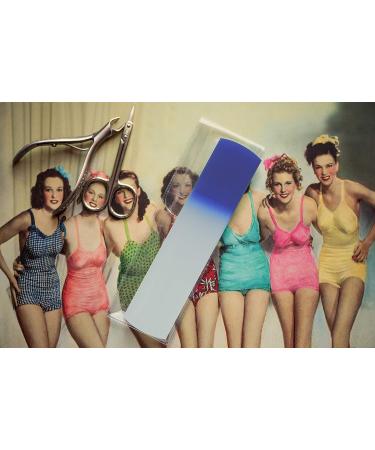 Handmade Czech Tempered Glass Foot Scrubber | Corn & Dead Skin Remover | Pedicure Rasp | Cyan Blue - Buy Online on GoSupps.com