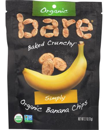 Bare, Banana Chips Simply Organic, 2.7 Ounce