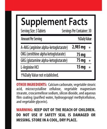 AAKG for Better Workouts - Nitric Oxide Unique Complex - OKG to Enhance Endurance GKG and Nitric Oxide Absorption AKIC for Increased Pump L-Arginine Nitric 3 Bottles 270 Tablets - Buy Online on GoSupps.com