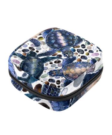 Water Life Sea Turtles Sanitary-Napkietten-Stahlungskfleichten MenstruationPad pocket Servant menstrual cup pocket with zipper for teenagers girls women women