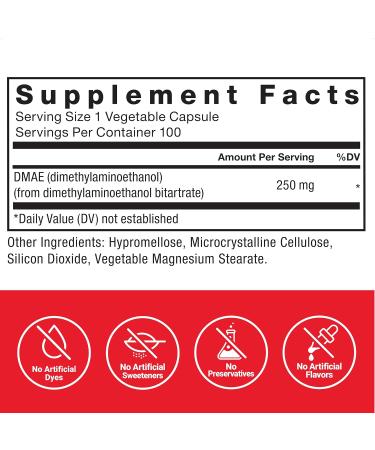 Buy FORCE FACTOR DMAE Supplement for Focus & Cognitive Function | Vegan Neurotransmitter Support 100 Capsules - International Shipping Available - Buy Online on GoSupps.com