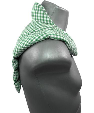 Neck Pillow HWS - Premium Heat Pad for Neck Shoulders & Back - Green-White Rapeseed Pillow for Comfort & Support - Buy Online on GoSupps.com