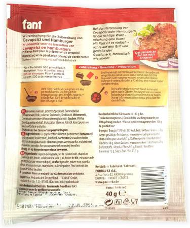 Podravka Fant Fix Cevapcici and Hamburger 12 pieces 12 x 40 g - Buy Online on GoSupps.com