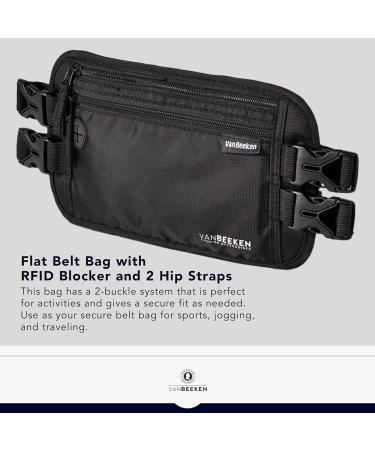 Buy RFID Travel Money Belt - Theft-Proof Abdominal Bag with Passport Holder | Compact Under Clothing Design - Ideal for Travelers - Buy Online on GoSupps.com