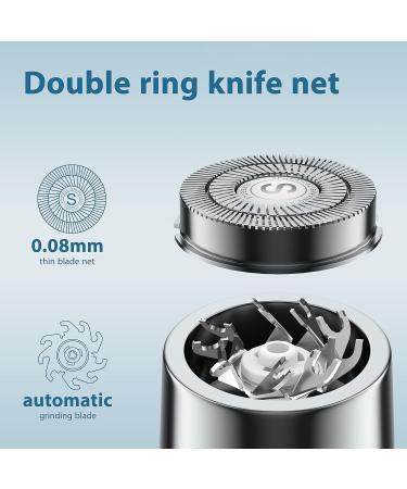 SweetLF Electric Razor for Men Cordless Shavers for Men Mini Electric Shaver with Floating Head USB Electric Shaver with Travel Lock Wet and Dry IPX7 Waterproof Type-C Rechargeable Elder Black - Buy Online on GoSupps.com