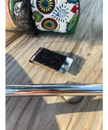 Glove Caddy Golf Glove Holder - Stainless Steel Hook and Loop Money Clip for Men and Women - Buy Online on GoSupps.com