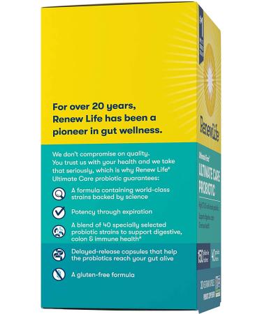 Renew Life Ultimate Flora Ultimate Care Probiotic 150 Billion - 30 Veg Capsules - Buy Online on GoSupps.com