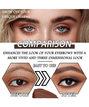 Eyebrow Pomade Dark Brown Brow Pomade Gel Smudge Proof Eyebrow Powder Brows Cream Durable Eyebrow Gel Long Lasting Waterproof Eyebrow Tint Makeup Kit - Buy Online on GoSupps.com