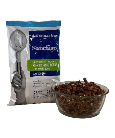 Santiago Low Sodium Dehydrated Vegetarian Refried Beans 1.64 lb - Whole Beans Included - Buy Online on GoSupps.com