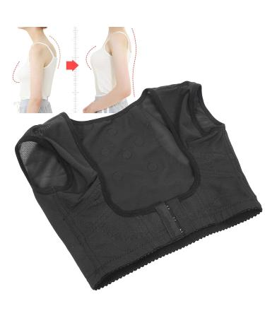 Posture Corrector Chest Support Vest for Men & Women | Back Brace & Neck Pain Relief Trainer - M Black - Buy Online on GoSupps.com