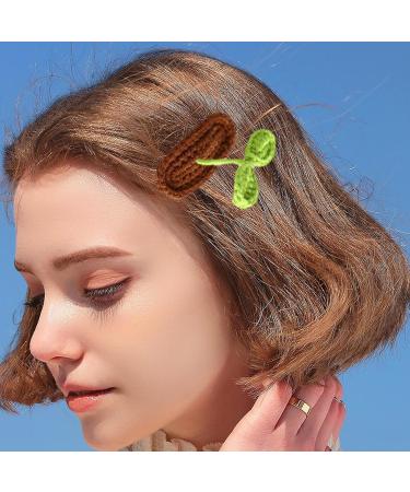 3D Bean Sprout Clip Bean Sprout Hair Clips Non-slip Bean Sprouts Shaped Cute Little Grass Hairpins Plant Style Headwear Hair Accessories for Women Girls Kids Toddler - Buy Online on GoSupps.com