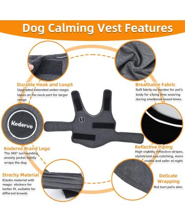 Dog Anxiety Jacket - Skin-Friendly Calming Shirt for Thunder Fireworks & Vet Stress | Anti-Anxiety Vest for Dogs - X-Large Blue - Buy Online on GoSupps.com