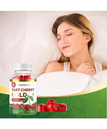Katherine & Clark Tart Cherry Gold Gummies - Vegan Montmorency Extract for Joint Relief | 60 Count - Supports Healthy Uric Acid Levels - Made in the USA - Buy Online on GoSupps.com
