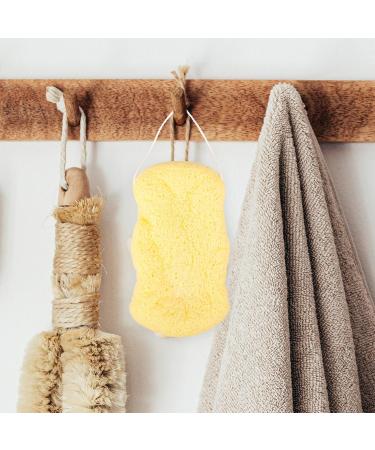 Healvian Natural Exfoliating Bath Sponge | Body Wash & Back Scrubber Loofah for Spa-quality Shower Experience - Buy Online on GoSupps.com