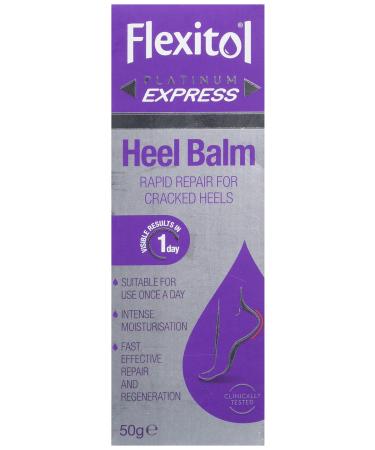 Flexitol Platinum Express Heel Balm 50g Intense Rapid Repair and Moisturisation for Cracked Heels and Dry Feet