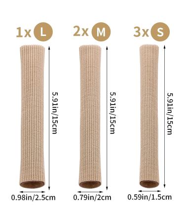 WLLHYF 5 Pieces Toe Separator Soft Gel Toe Protectors Toe Caps Closed Toe Surface Fabric Sleeve Protectors Toe Spacers Bunion Pads Prevent Pain Relief for Women Men Blisters Corns Toes and Fingers - Buy Online on GoSupps.com